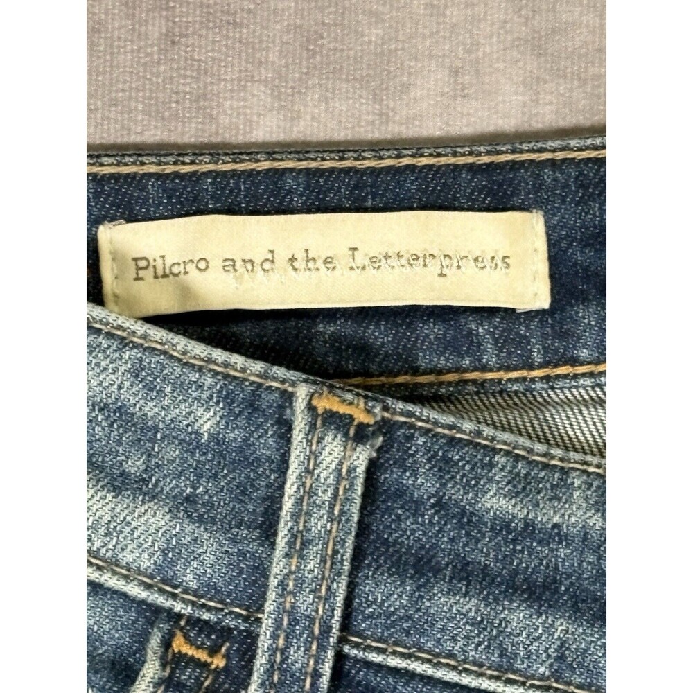 Pilcro And The Letterpress Jeans Women’s 25 Parallel Double Knee Straight Leg - Picture 4 of 6